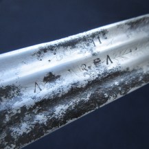 British 1827 Pattern Naval Flag Officers Sword with Andrea Ferrara Broadsword Blade 13